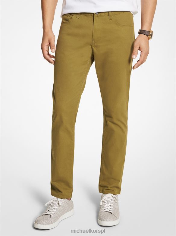 Jeansy Parker ze stretchem mężczyźni Michael Kors dymna oliwka LHN663108 odzież
