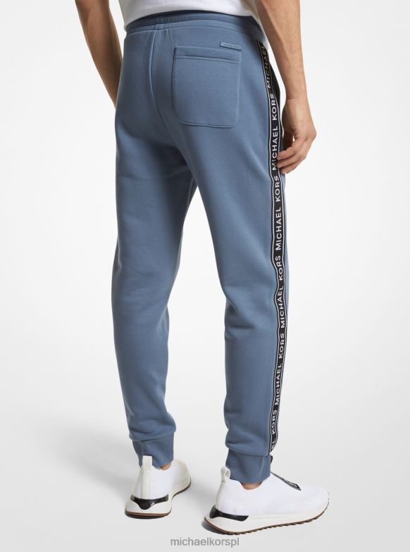Joggersy z mieszanki bawełny i nadruku logo mężczyźni Michael Kors dżinsowa LHN663090 odzież