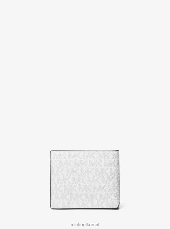 logo Cooper i portfel ze sztucznej skóry mężczyźni Michael Kors palmowa zieleń LHN663236 Akcesoria