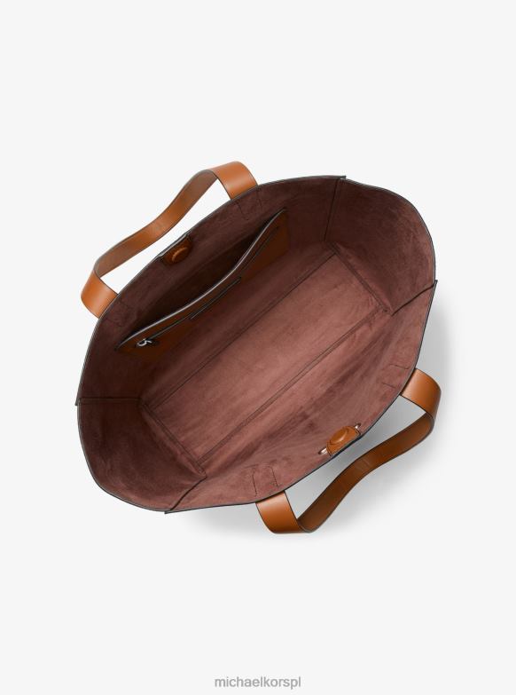 Torba typu tote marki Hudson ze skóry żwirowej mężczyźni Michael Kors bagaż LHN663192 Akcesoria