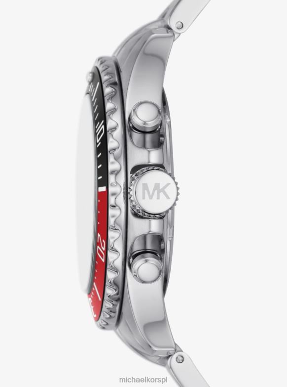 duży zegarek Everest w kolorze srebrnym mężczyźni Michael Kors srebro LHN663293 Akcesoria